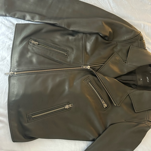 DSTLD Lamb Leather Biker Jacket - Picture 5 of 10